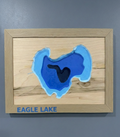 Eagle Lake Map - 3D Printed - Bathymetric (Topographical Map) [Racine County, WI]