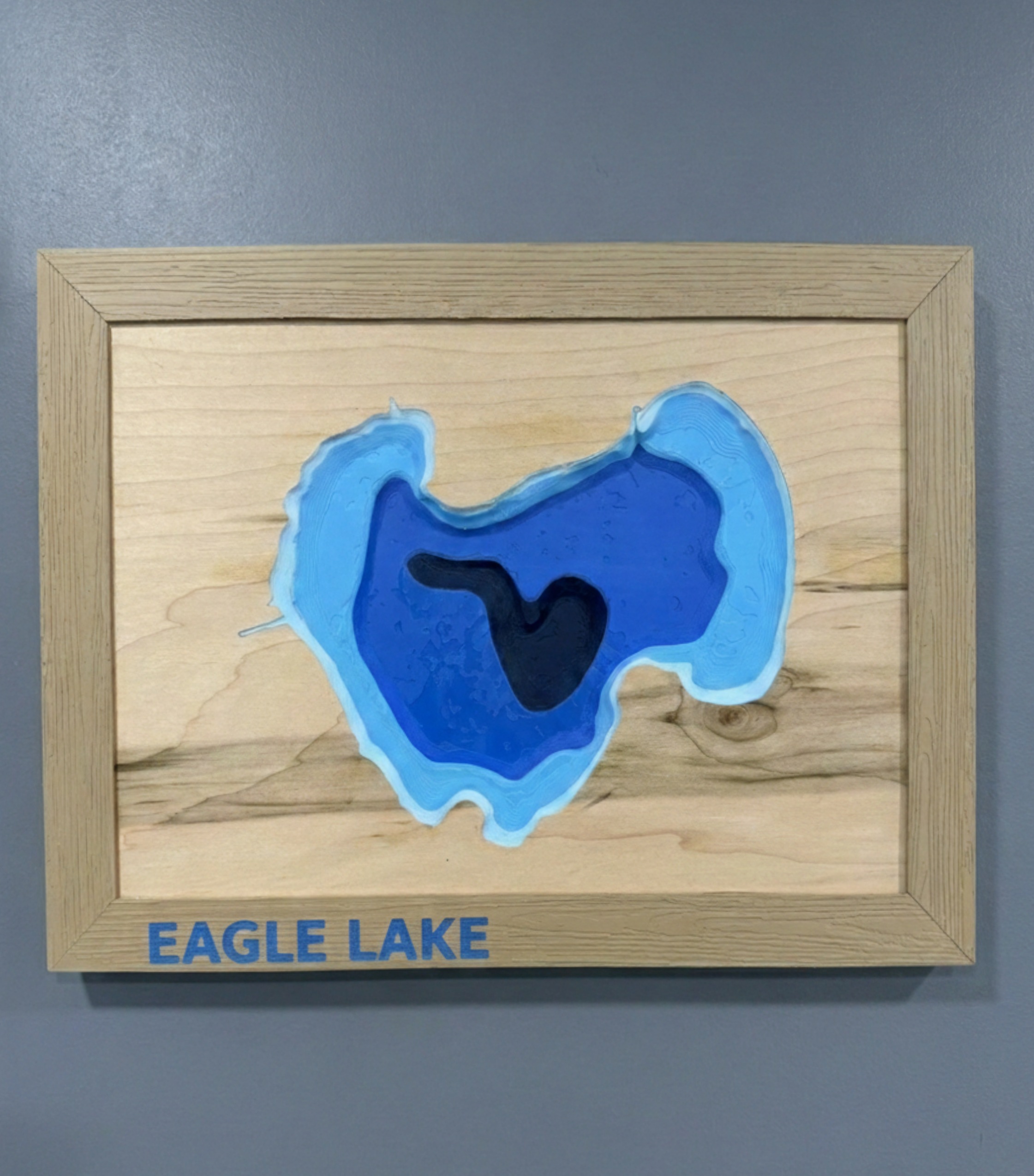 Eagle Lake Map - 3D Printed - Bathymetric (Topographical Map) [Racine County, WI]