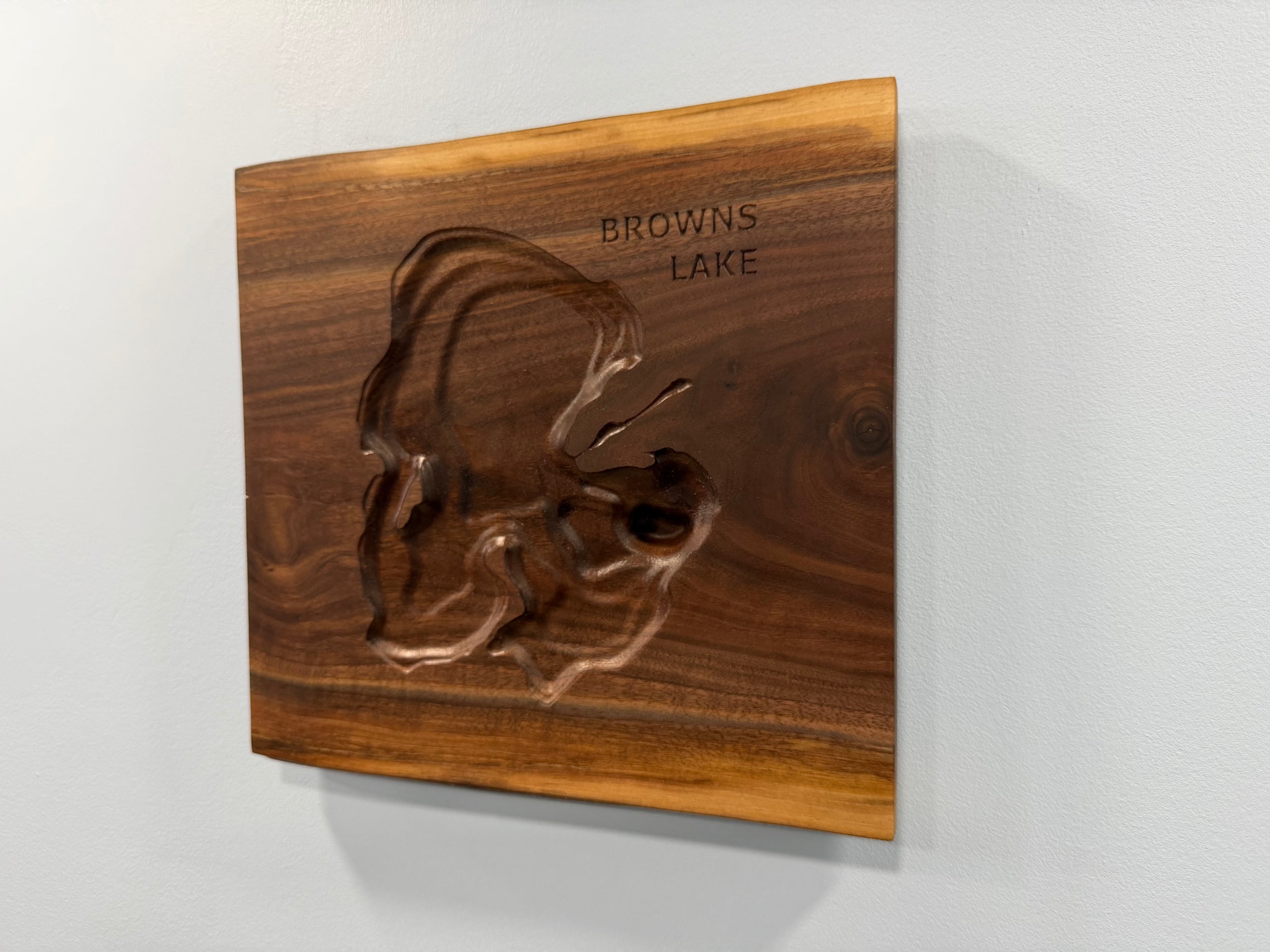 Lake Maps - 3D Carved