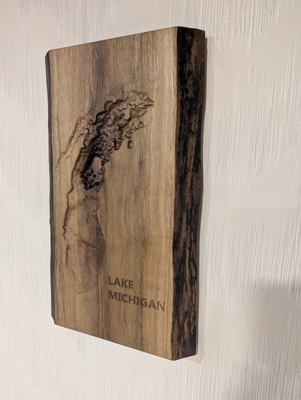 NEW Lake Map - 3D Carved - Bathymetric (Topographical Map)