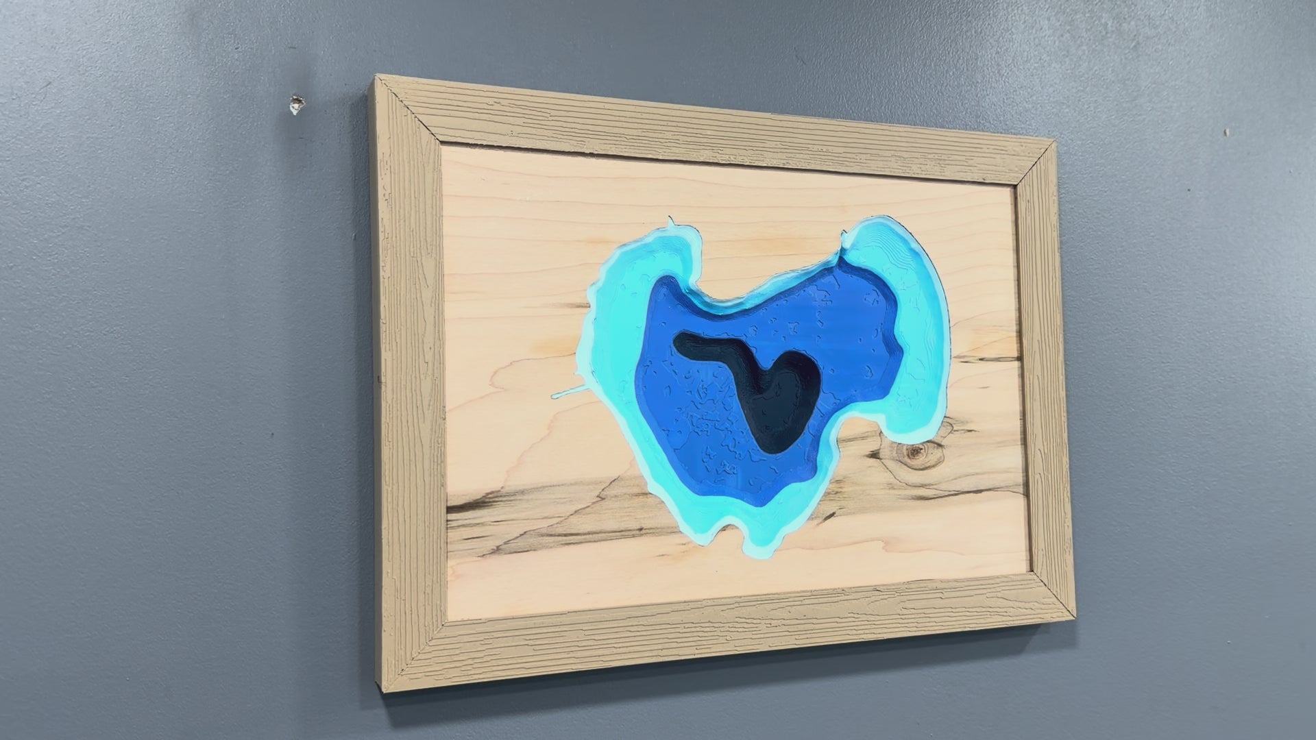 NEW Lake Map - 3D Printed - Bathymetric (Topographical Map)