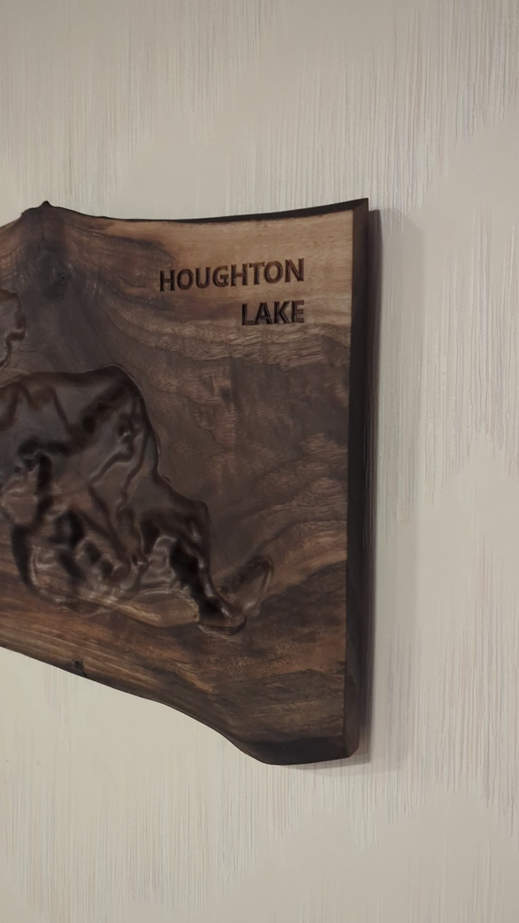 NEW Lake Map - 3D Carved - Bathymetric (Topographical Map)